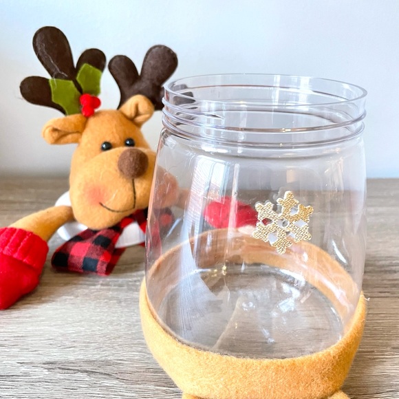 Fun Christmas Moose Cookie Jar Holidays Home Decor NWOT - Great Gift - Picture 9 of 13